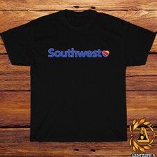 Southwest Airlines Logo Mens T-Shirt Cotton Graphic Tee Made in USA S-5XL