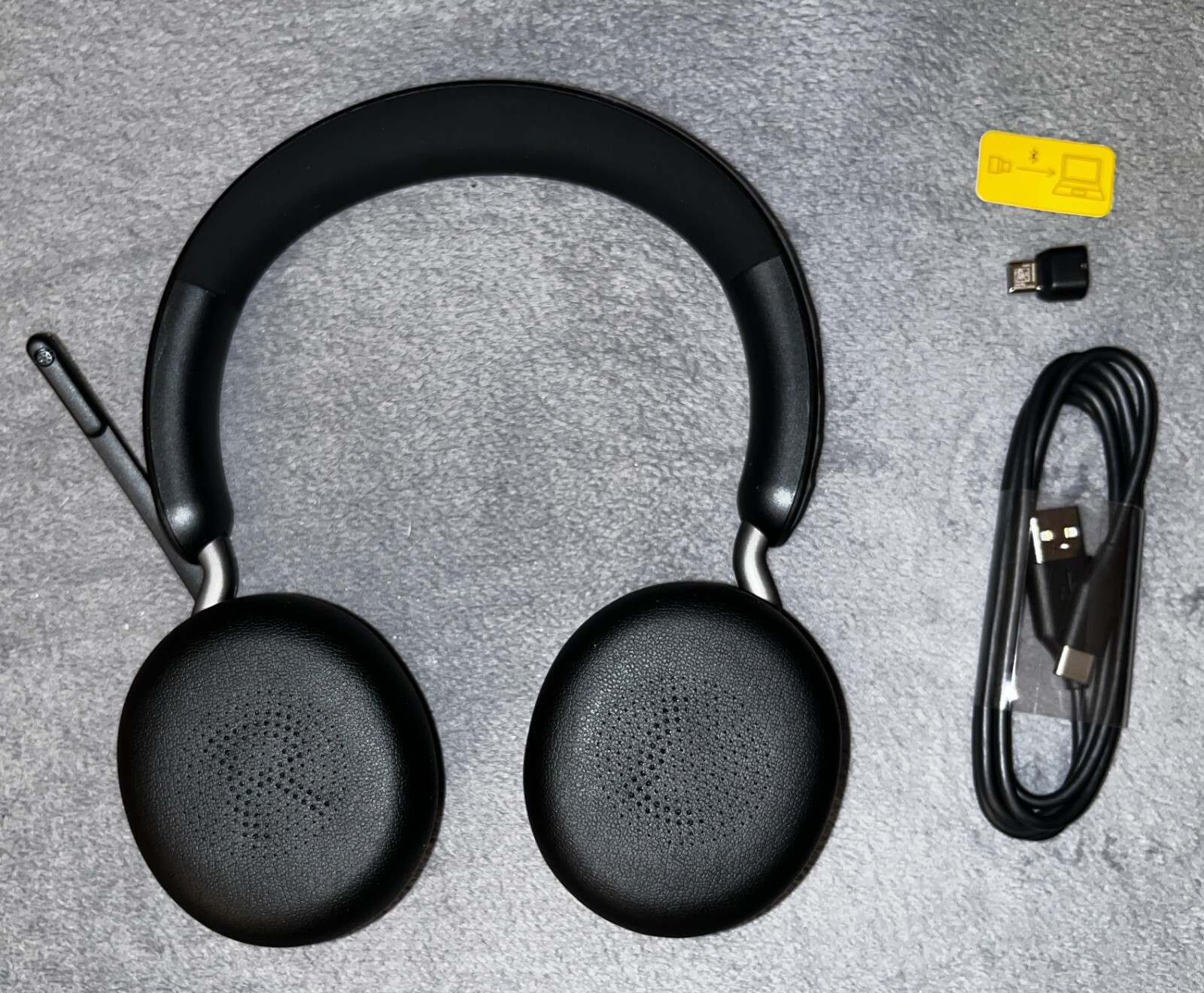Jabra Evolve2 65 UC Stereo Bluetooth Headset - Schwarz (26599-989