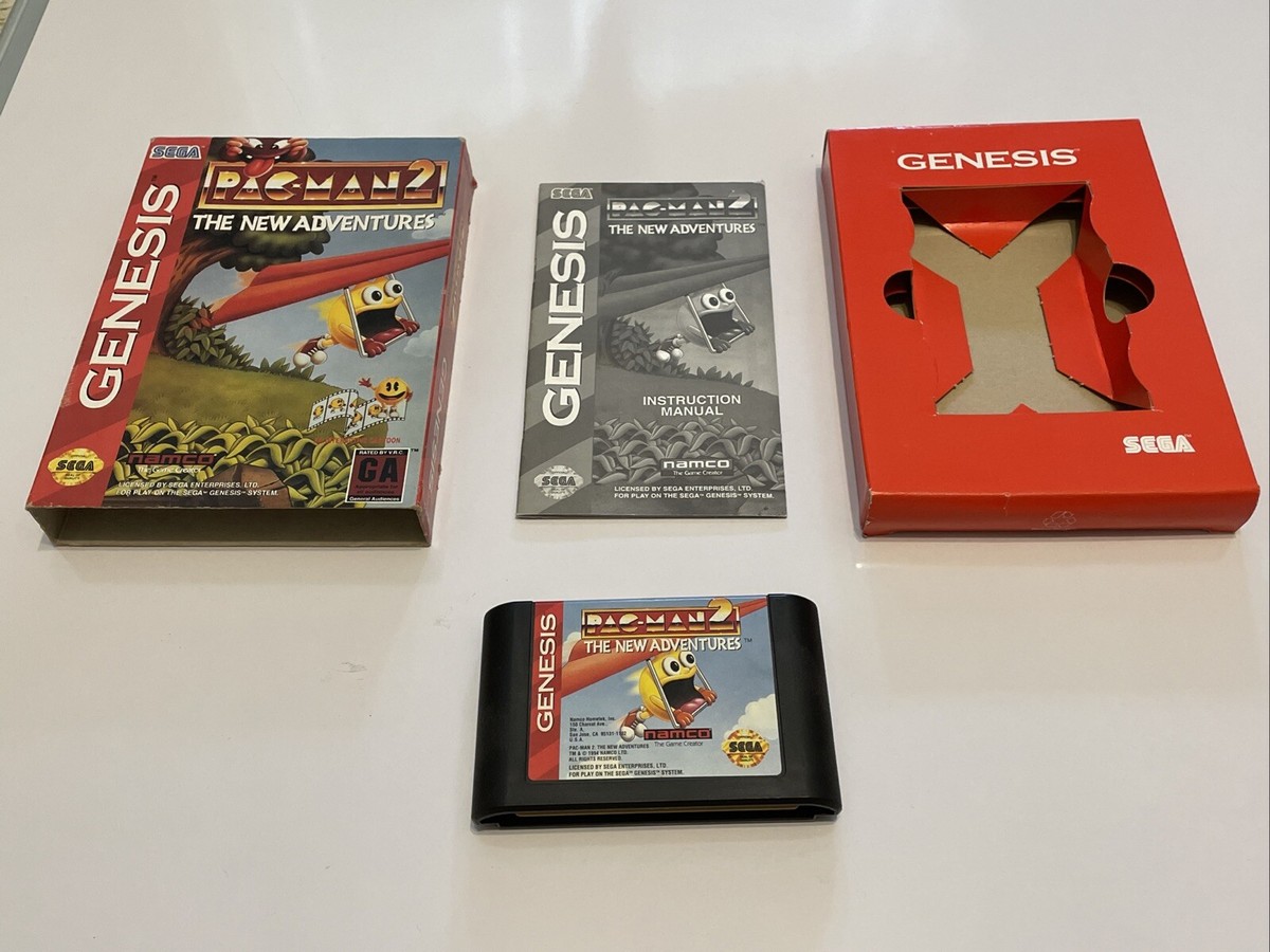 Jeu Sega Megadrive - Pac-mania - Version Authentique Complète Avec Boîte Et Notice