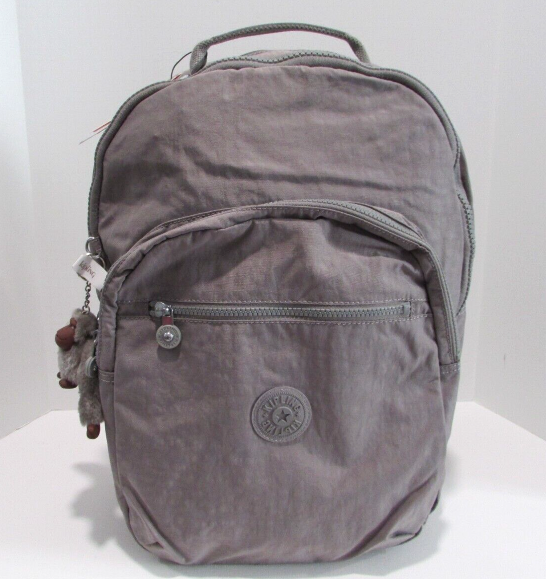 Kipling Seoul Backpack Cool Grey School Bag Travel Large 17