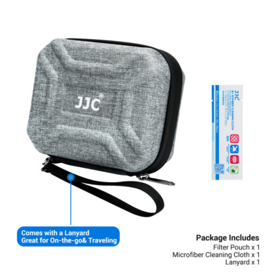 Camera Lens Filter Pouch, Large Capacity Splashproof Multipurpose Lens Filter Carrying Case Easy Storage Hook And Loop Fastener For Camera Lens Filter