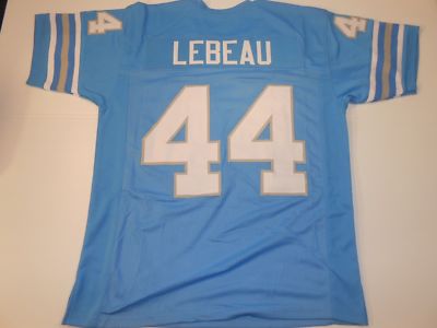 Custom Sewn Dick Lebeau Detroit Lions Blue Jersey – Unsigned, Stitched (M, L, XL, 2XL)
