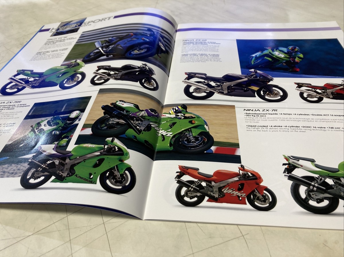 キズ PAMPHLET パンフレット Kawasaki 1998 ZX-6R ZX-9R ZX-7R ZZR Etc Brochure Sale Catalog