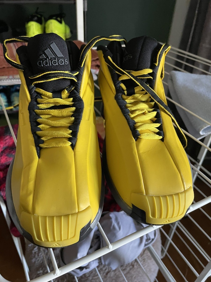 NEW Adidas Crazy 1 Sunshine Kobe Bryant Basketball Shoes GY3808 Size 9 Yellow Adidas Crazy 1 Sunshine Kobe Bryant Basketball Shoes GY3808  main image 4