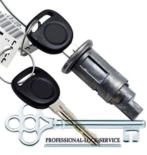 Saturn Ion 03-07 Ignition Key Switch Lock Cylinder Tumbler Barrel 2 Keys