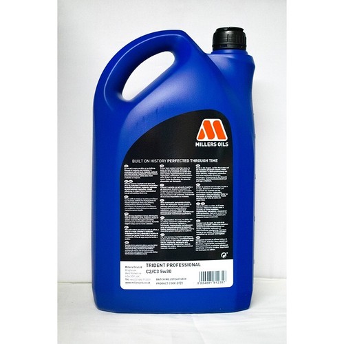 Millers Trident Professional Engine Oil C2 / C3 5w30 Fully Synthetic 5L 8123 - Picture 9 of 10