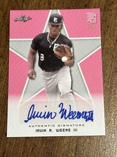 IRVIN R. WEEMS III 2020 Leaf Perfect Game AUTOGRAPH #2/3 SAN DIEGO STATE