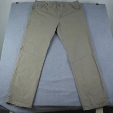 Wrangler Rugged Wear Jeans Mens 44x36 Relaxed Straight Denim Tan Khaki NWT