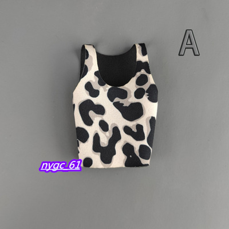 1/6 Printed Leopard Print Vest Tops Clothes Fit 12'' TBL PH Female Figure Body