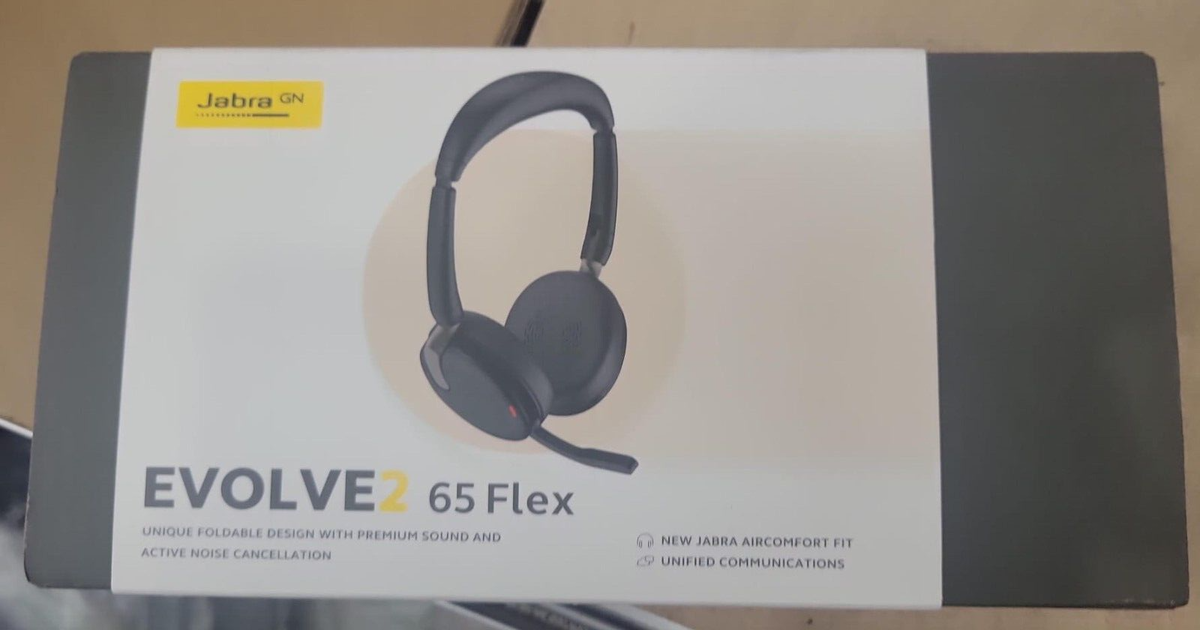 Jabra Evolve2 65 Flex Wireless Stereo Headset Bluetooth Jabra Evolve2 65 Flex Wireless Stereo Headset Bluetooth