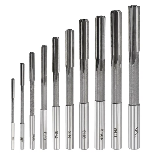 10pcs Chucking Reamer Set H8 Lathe Machine Reamer Straight Flute 3mm-12mm