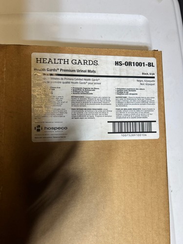 HEALTH GARDS (6 PACK) Premium Urinal Mats Sz 20" L X 17" W, HS-OR1001BL FREESHIP - Picture 2 of 3