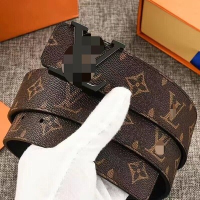 Männer Neue Mode Vielseitige Business Letter Smooth Denim Gürtel++