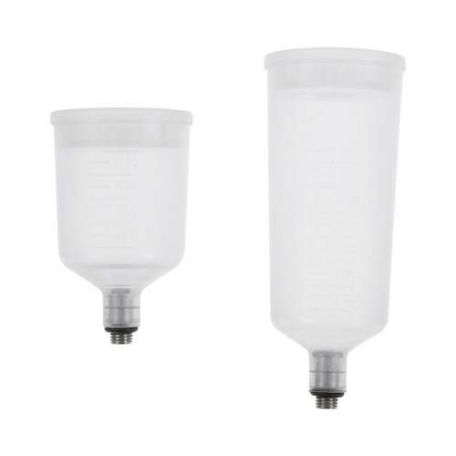 2 PCS Airbrush Bottles Jar Pigment Cup Pot Siphon Feed Airbrushes