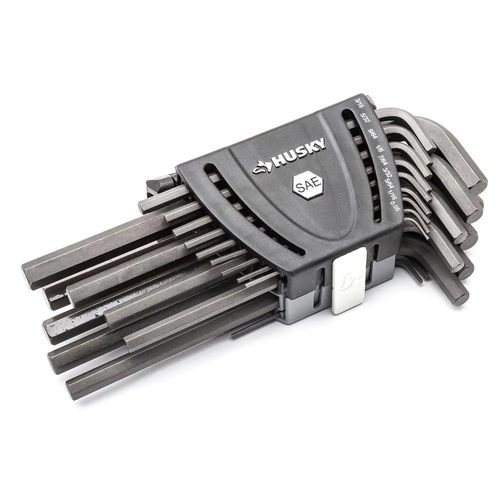 Husky Hex Key Set Metric SAE T Handle Long Arm Ergonomic Handle Hand Tool 40 Pc - Picture 7 of 12