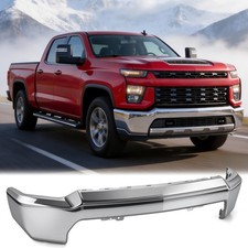 2020-2023 Chevy Silverado 2500 3500 Front Bumper Cover Wo Sensor Holes Chrome 2020-2023 Chevy Silverado 2500 3500 Front Bumper Cover Wo Sensor Holes Chrome