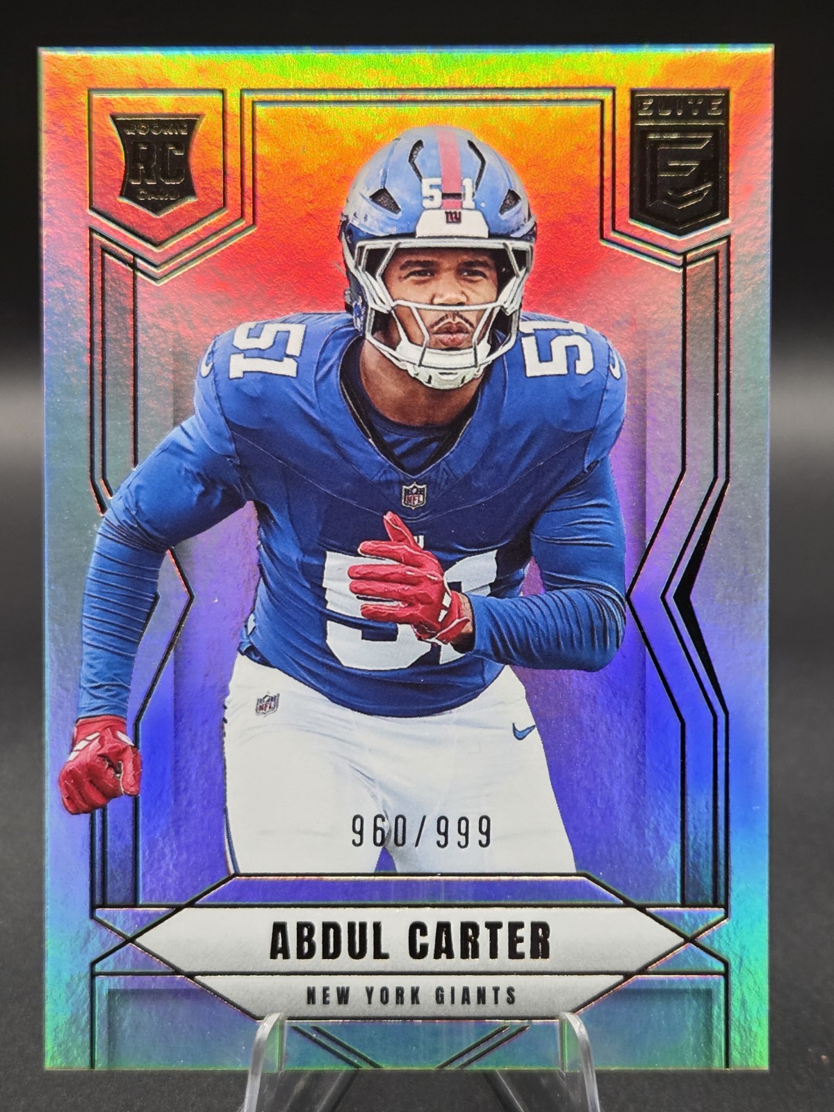 Abdul Carter 2025 Donruss Elite #111 RC /999 GIANTS