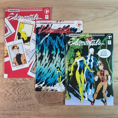 Elementals Lot #4, 5, 6 - Comico Comics (1987) 1st Print Comic Books