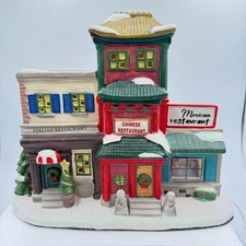 Saint Nicholas Square "Restaurant Row" ceramic hand painted 2021 W/box