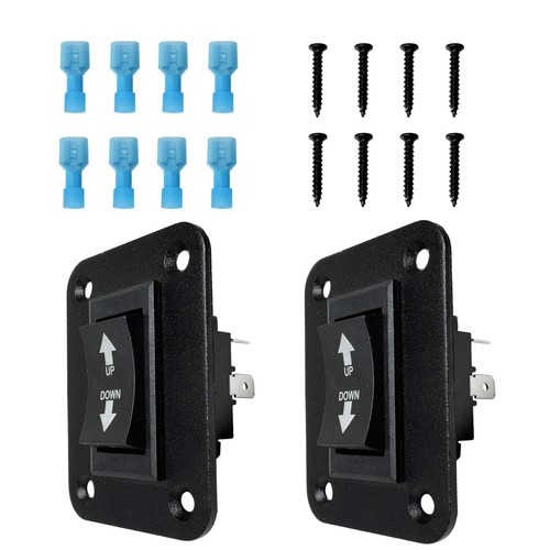 2Pcs UP Down Momentary Reverse Switch DPDT (ON)-Off-(ON) 4-Pin Rocker ...