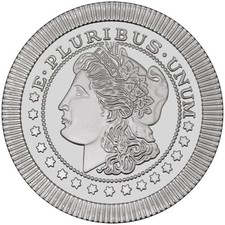 1-oz Morgan Dollar Stackable Medallions .999 Silver BU 84.02 per troy oz