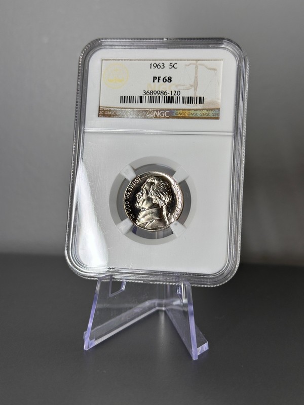 1963 Jefferson Nickel 5c Proof NGC PF68 Philadelphia Mint
