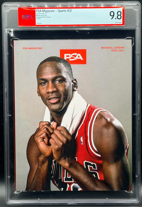 RARE 2024 Michael Jordan PSA Magazine National Exclusive /250 Graded CGC 9.8 HOF
