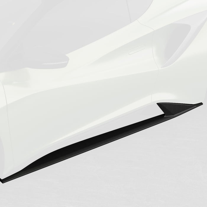 Vorsteiner Aero Carbon Fiber Side Skirts 2x2 Satin Fits Lotus Emira