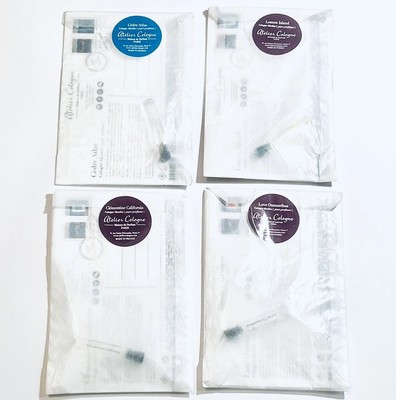 Atelier Cologne Samples Set Clementine California, Lemon Island, Love Osmanthus