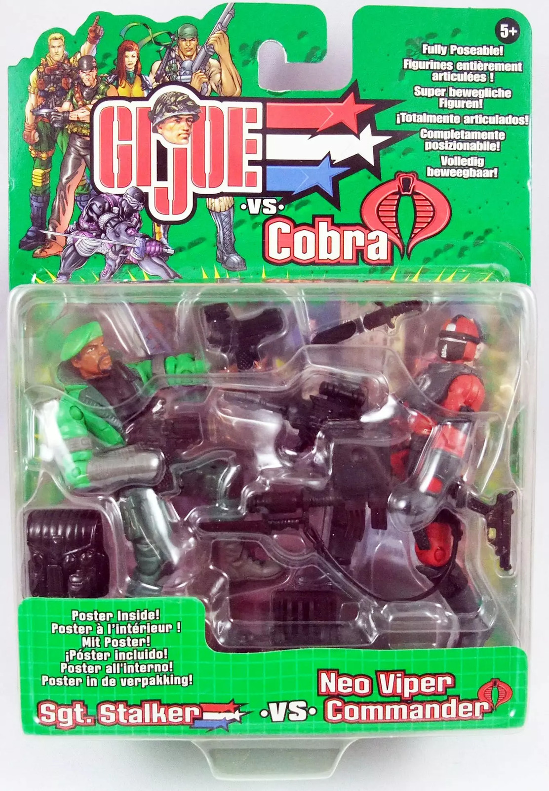 Pack G.I. Joe vs Cobra 2002 Sgt Stalker figurines de collection plastique haute finition