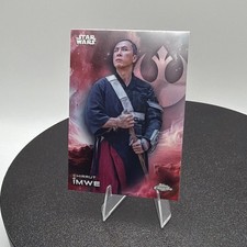 Topps Chrome Star Wars Rogue One Chirrut Îmwe Base Set Non-Sport Card 24