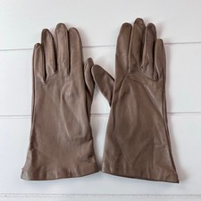 Grandoe Vintage Light brown Women  s leather Gloves Size 7.5