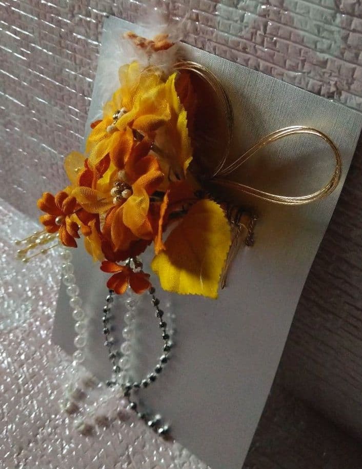 Yellow Hair Ornament for Kimono & Yukata Used, No Brand, Used