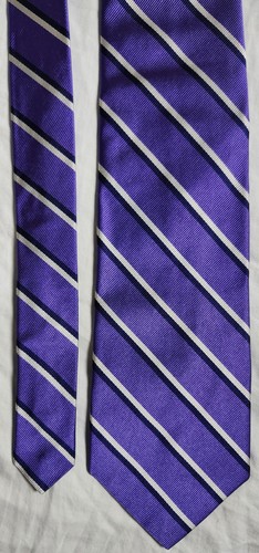 Brooks Brothers Makers  Purple Made in USA Striped Design