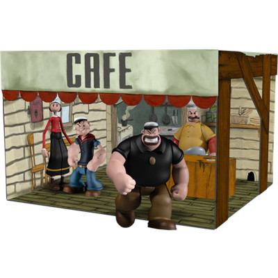 Popeye Deluxe 5-Points 3.75  Action Figure 4-Pack  [MEZ18060]