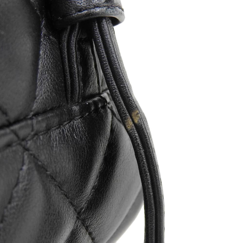 CHANEL Matelassé Coco Mark Backpack Leather 26# A91121 from Japan #002 image 8