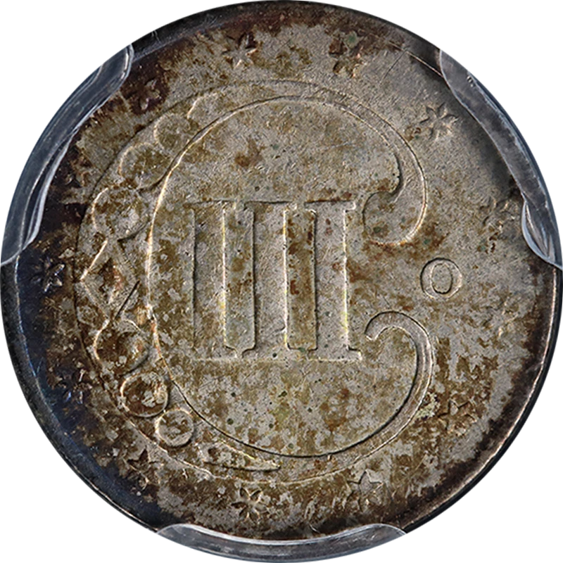 1851-O Three (3) Cent Silver PCGS AU58 Decent Eye Appeal - Image 2 of 4