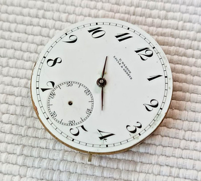 XFINE ULYSSE NARDIN STEM AT 3 POCKET WATCH MOVEMENT GOOD BALANCE X PARTS/REPAIR