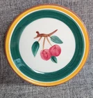 Vintage MCM Stangl Cherry Fruit Pattern Bread Butter Dessert Plate Plant Saucer