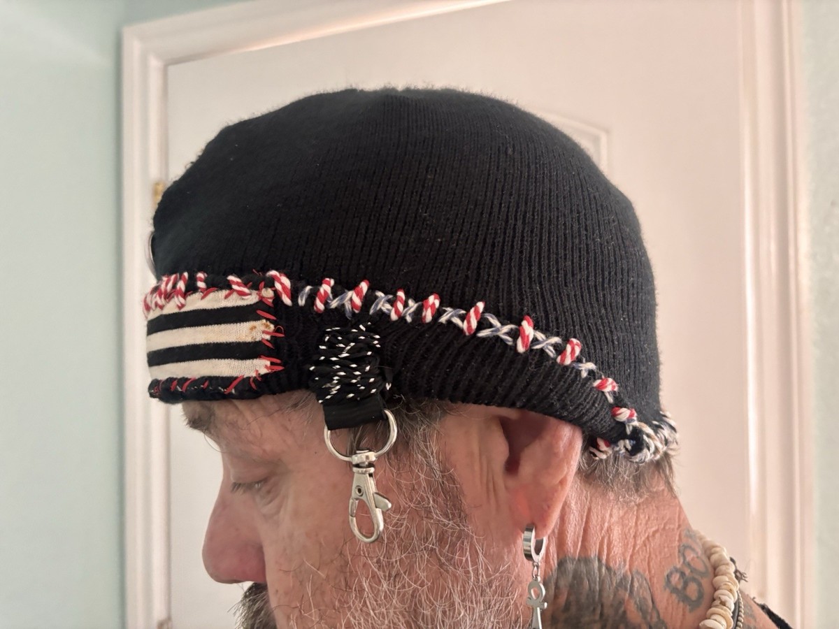 DUANE PETERS PUNK ROCK SKATE BEANIE HAT DIY PIRATE VIKING HAT