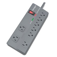 Kensington Guardian Surge Protectors: 8-Outlet, 6-Feet Cord, 1080 Joules Black/