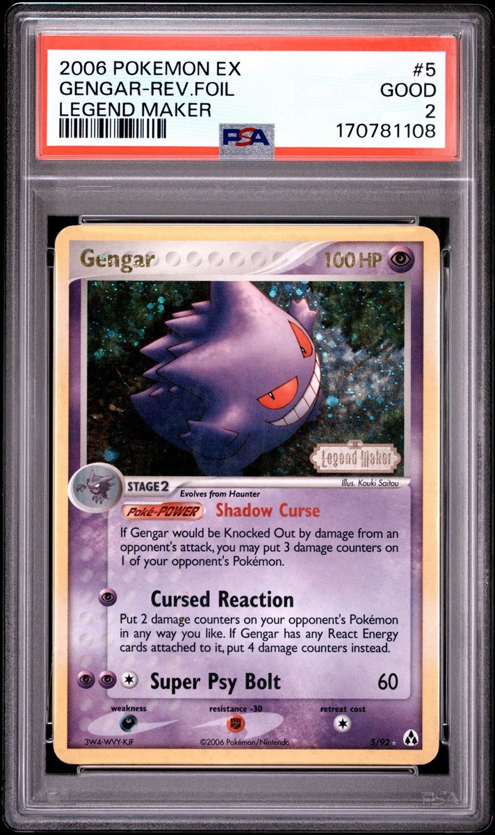 Gengar 5/92 EX Legend Maker Reverse Holo for sale online | eBay
