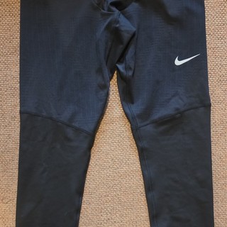 Nike Dri FIT Men's Slim Compression Running Pants Black M Pull On Polyester