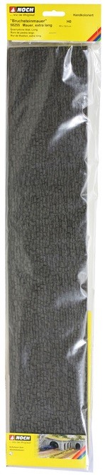 NOCH 58255 - H0 Wall, Extra Long, 25.59 X 4.92 In - New