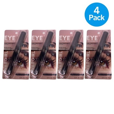 CoverGirl Eye Enhancer Uncensored Mascara Extreme Black 980 4 Pack New