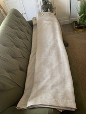 Dunelm Beige Weave Textured Curtains Eyelet 66 x 72" Drop Lined