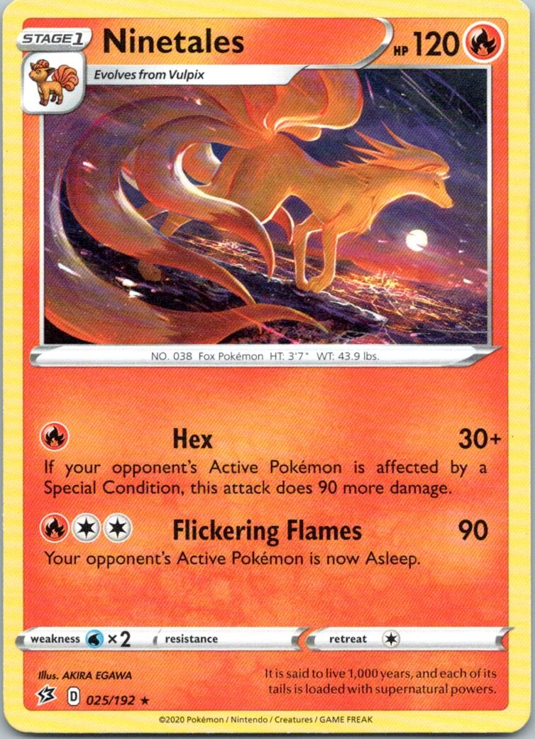 SWSH02: Rebel Clash #025/192 Ninetales