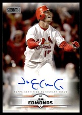 2025 STADIUM CLUB BASE AUTOGRAPHS JIM EDMONDS AUTO ST. LOUIS CARDINALS #SCBA-JED