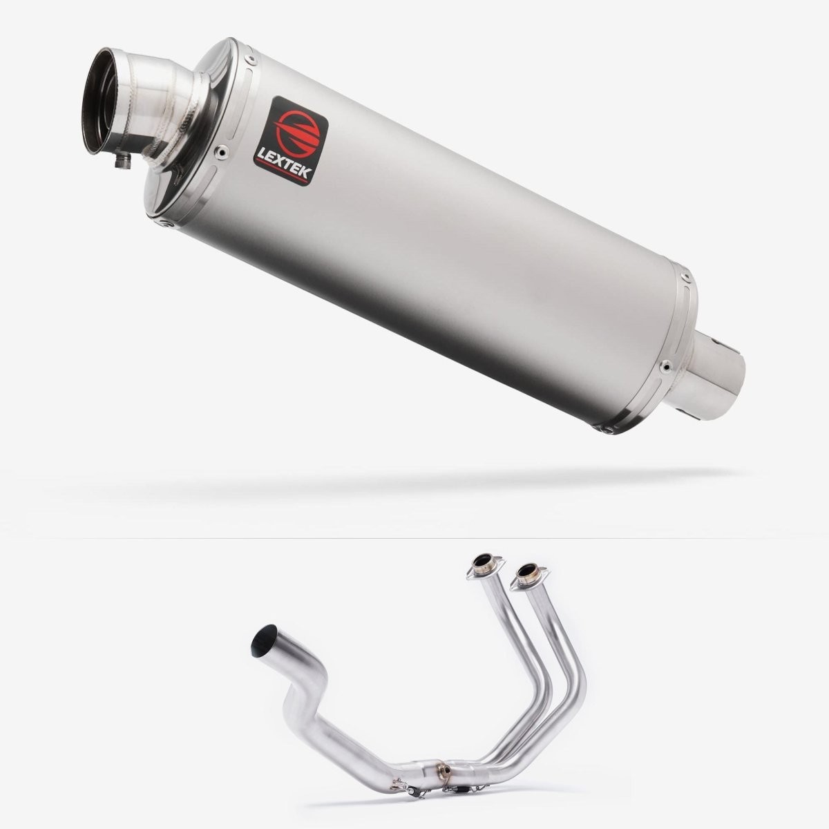 Lextek Stainless Steel OP1 Matt 350mm Exhaust System for Yamaha YZF-R7 (21-24)