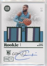 2019-20 Panini Encased Rookie Jersey Auto Dual Green 1/5 Cody Martin #246 05jo